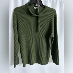 M SOH 100% cashmere ribbed sweater LN metallic bedded neckline Retails $468